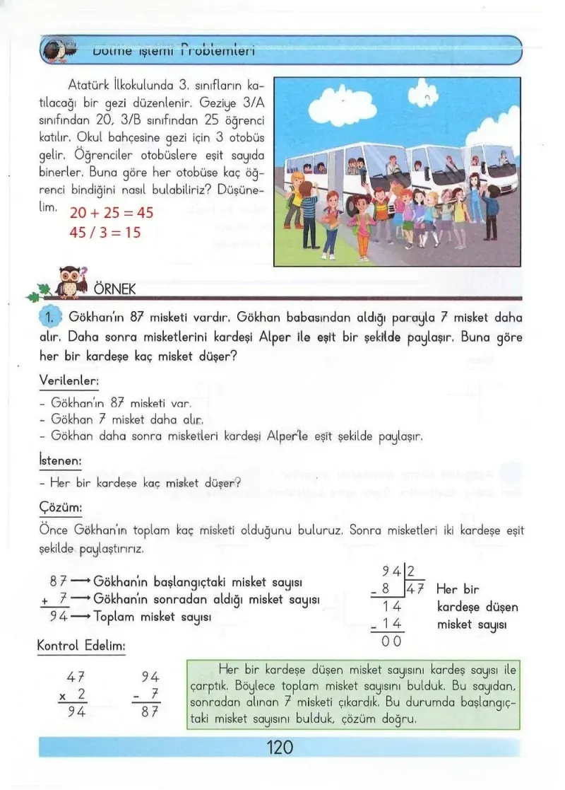 3. Sınıf Matematik Ders Kitabı Cevapları Meb Yayınları Sayfa 120 Çözüm Görseli