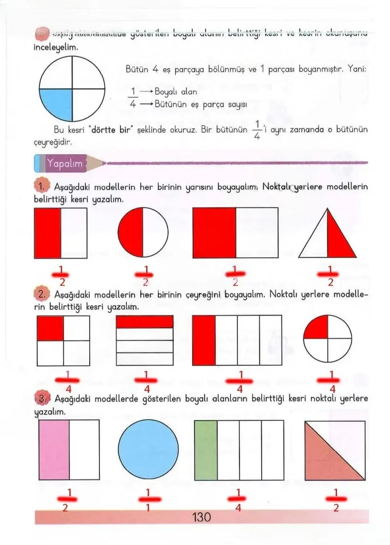 3. Sınıf Matematik Ders Kitabı Cevapları Meb Yayınları Sayfa 130 Çözüm Görseli