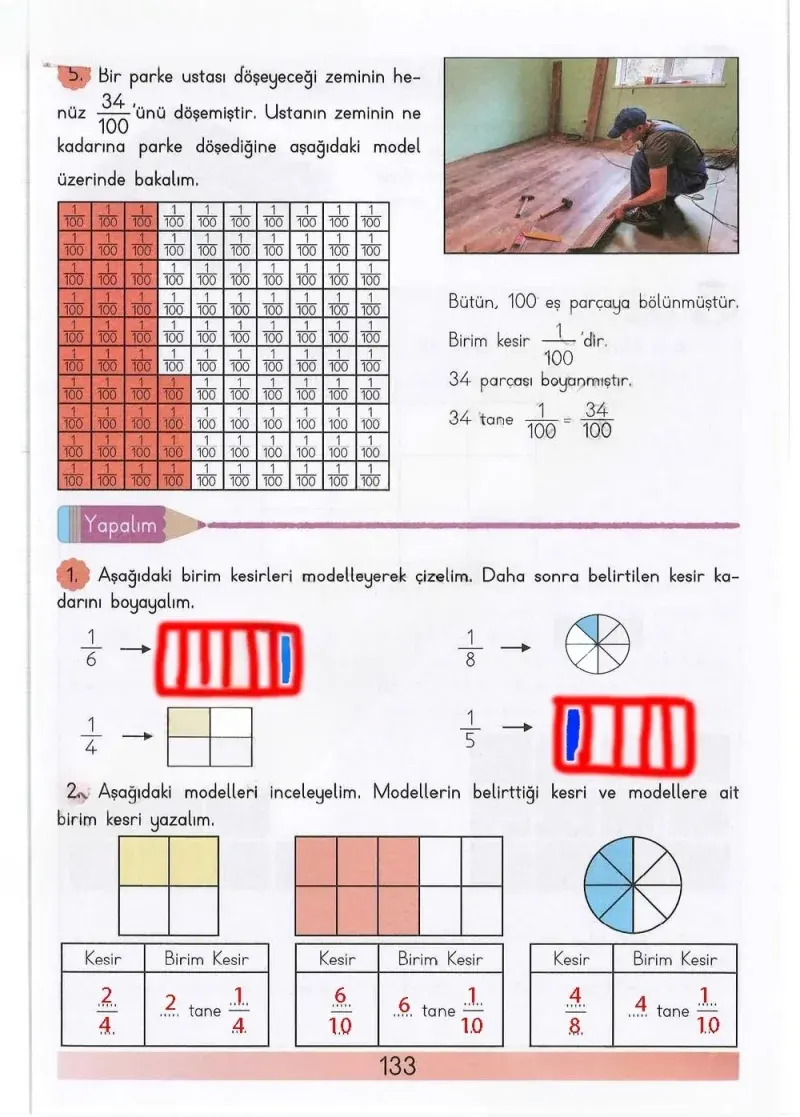 3. Sınıf Matematik Ders Kitabı Cevapları Meb Yayınları Sayfa 133 Çözüm Görseli