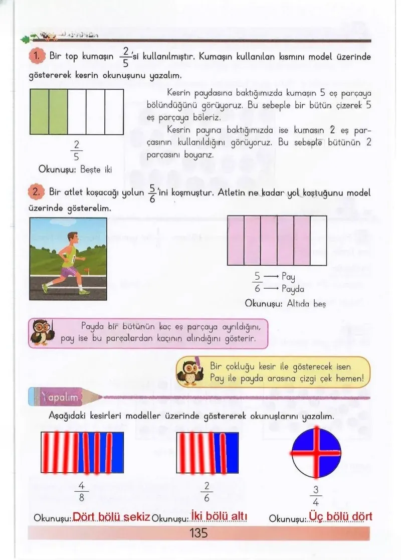 3. Sınıf Matematik Ders Kitabı Cevapları Meb Yayınları Sayfa 135 Çözüm Görseli