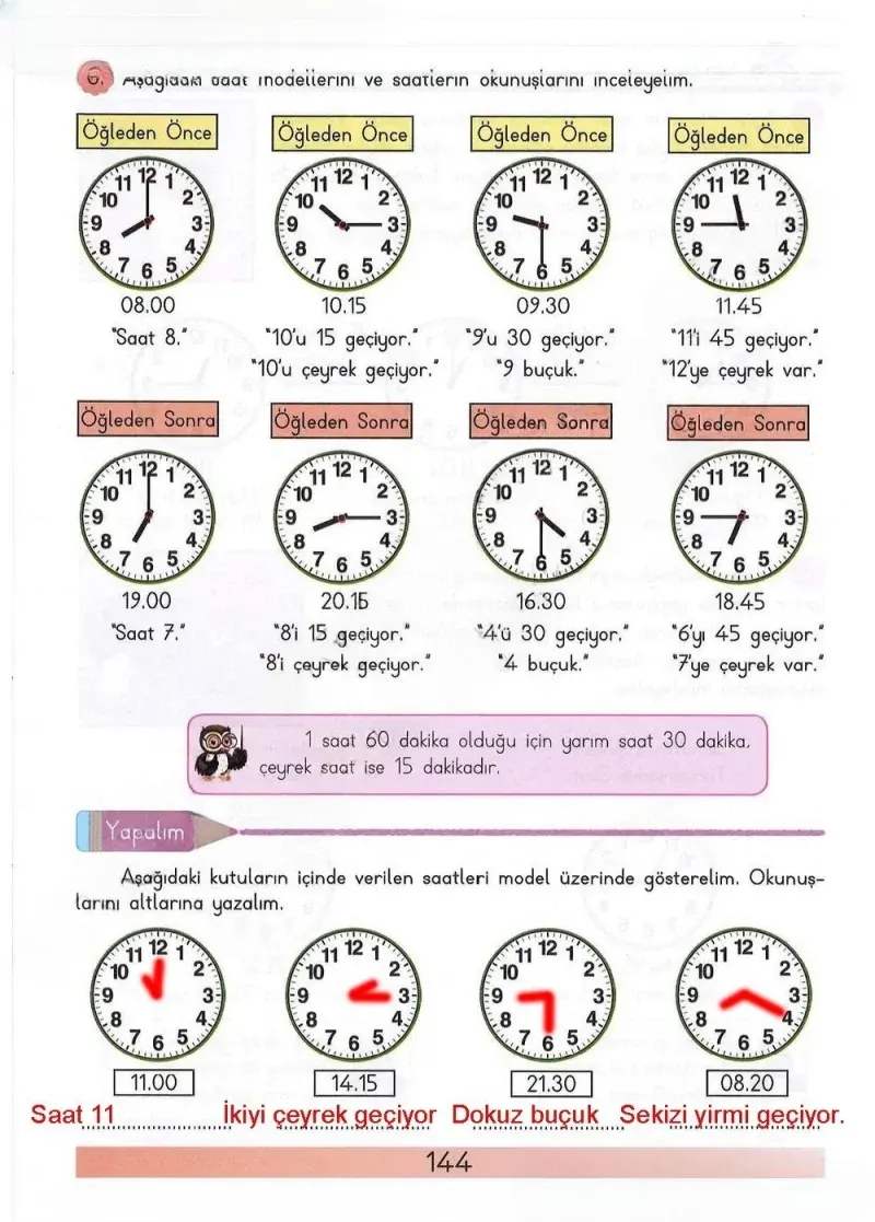 3. Sınıf Matematik Ders Kitabı Cevapları Meb Yayınları Sayfa 144 Çözüm Görseli