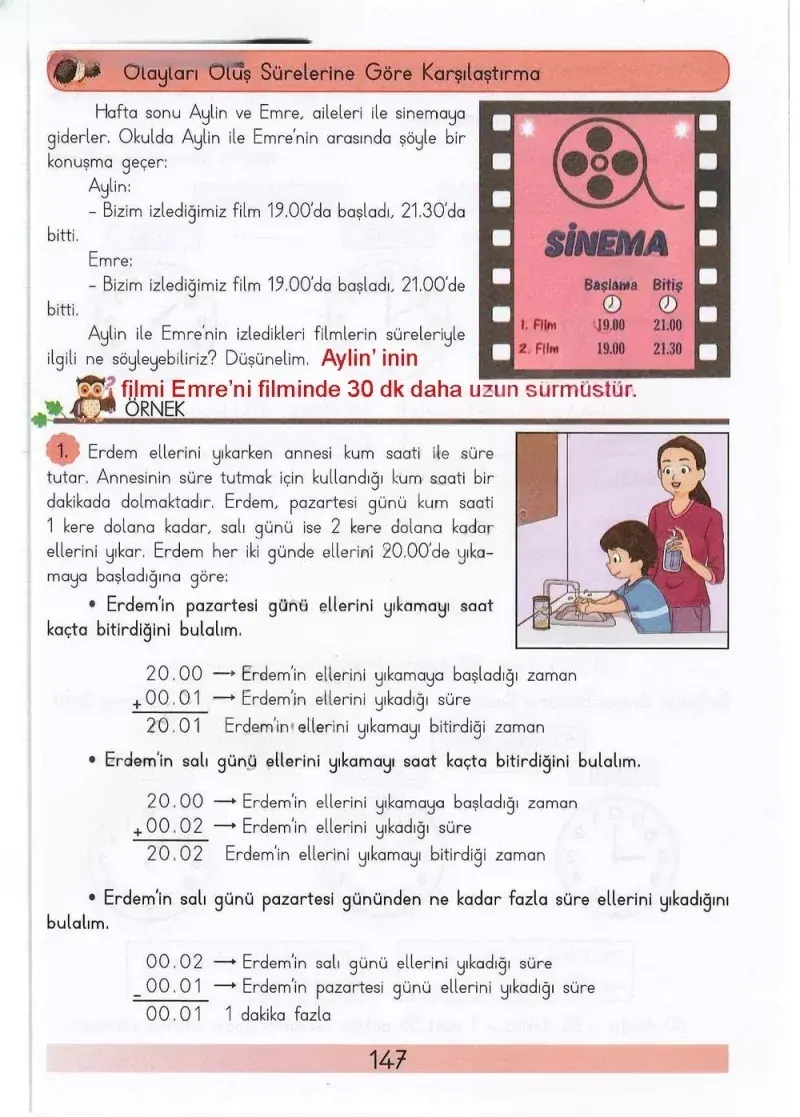 3. Sınıf Matematik Ders Kitabı Cevapları Meb Yayınları Sayfa 147 Çözüm Görseli