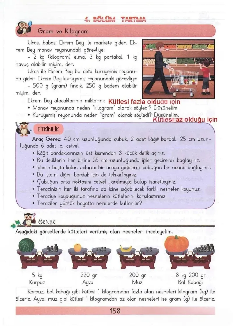 3. Sınıf Matematik Ders Kitabı Cevapları Meb Yayınları Sayfa 158 Çözüm Görseli