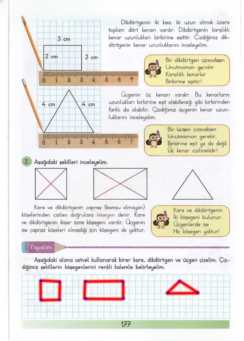 3. Sınıf Matematik Ders Kitabı Cevapları Meb Yayınları Sayfa 177 Çözüm Görseli