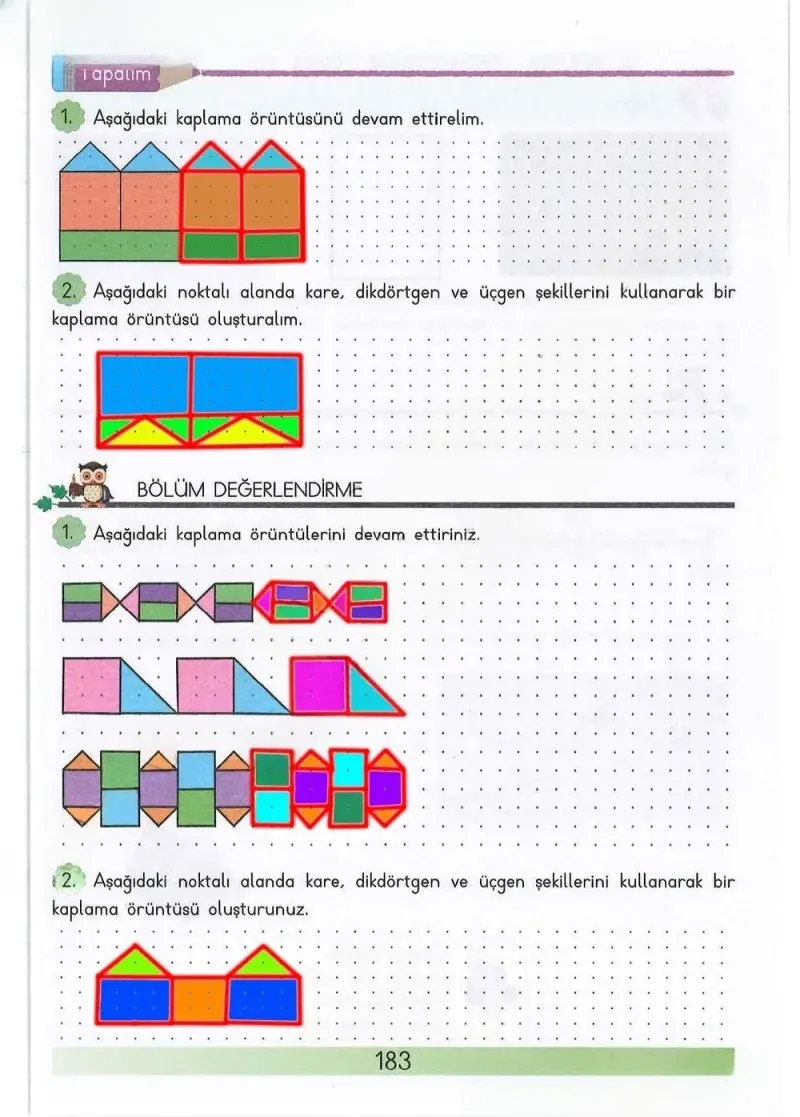 3. Sınıf Matematik Ders Kitabı Cevapları Meb Yayınları Sayfa 183 Çözüm Görseli