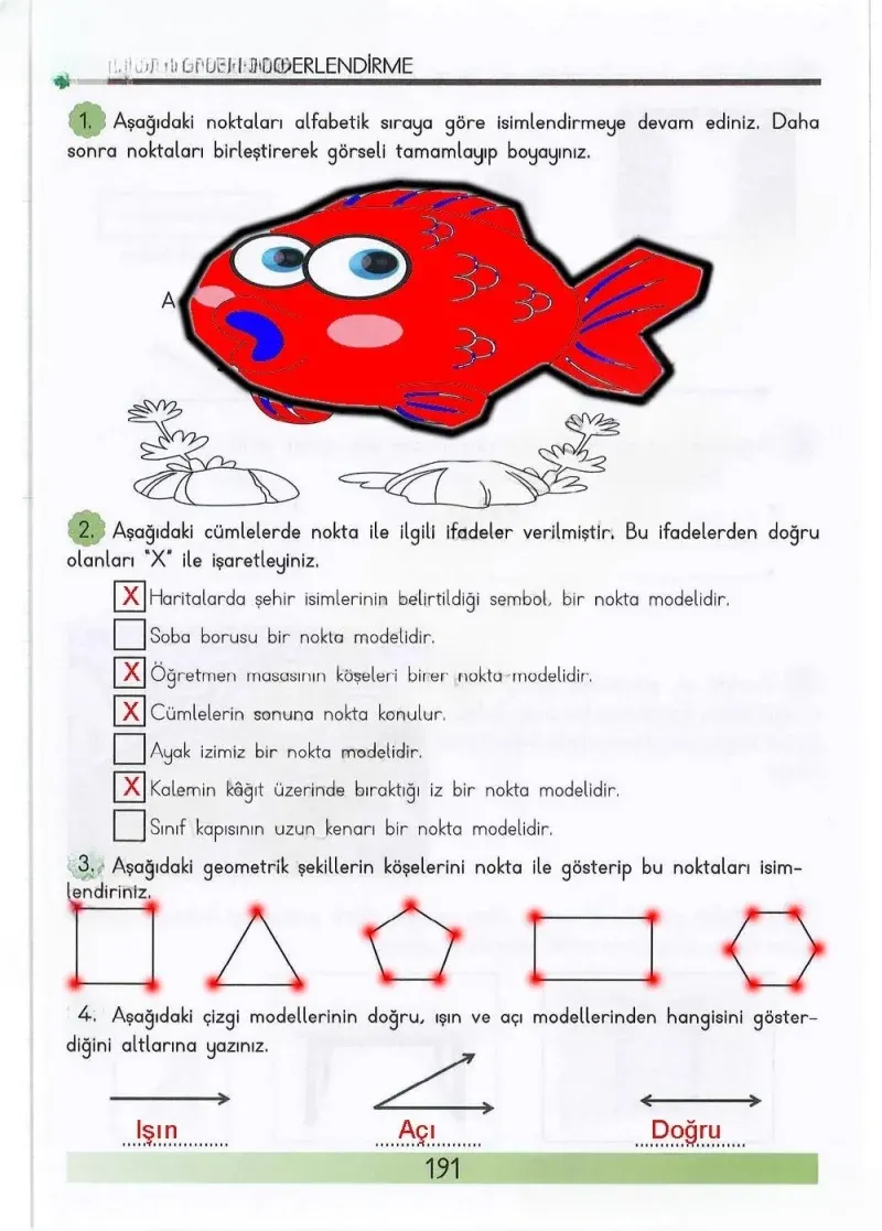 3. Sınıf Matematik Ders Kitabı Cevapları Meb Yayınları Sayfa 191 Çözüm Görseli