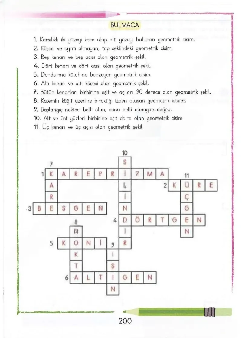 3. Sınıf Matematik Ders Kitabı Cevapları Meb Yayınları Sayfa 200 Çözüm Görseli