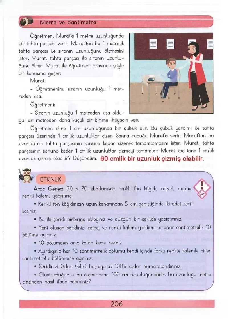 3. Sınıf Matematik Ders Kitabı Cevapları Meb Yayınları Sayfa 206 Çözüm Görseli