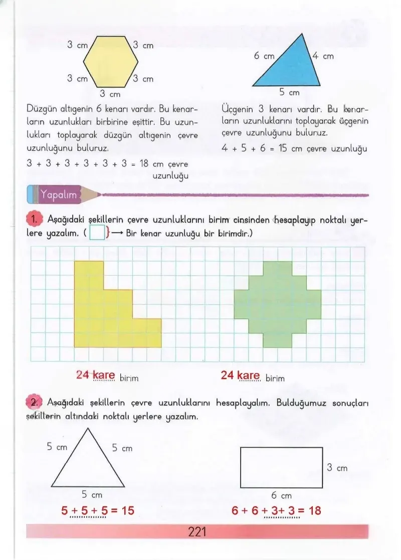 3. Sınıf Matematik Ders Kitabı Cevapları Meb Yayınları Sayfa 221 Çözüm Görseli