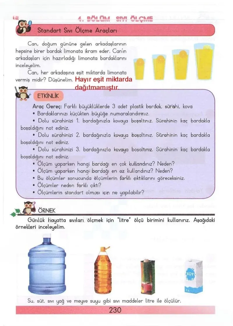 3. Sınıf Matematik Ders Kitabı Cevapları Meb Yayınları Sayfa 230 Çözüm Görseli
