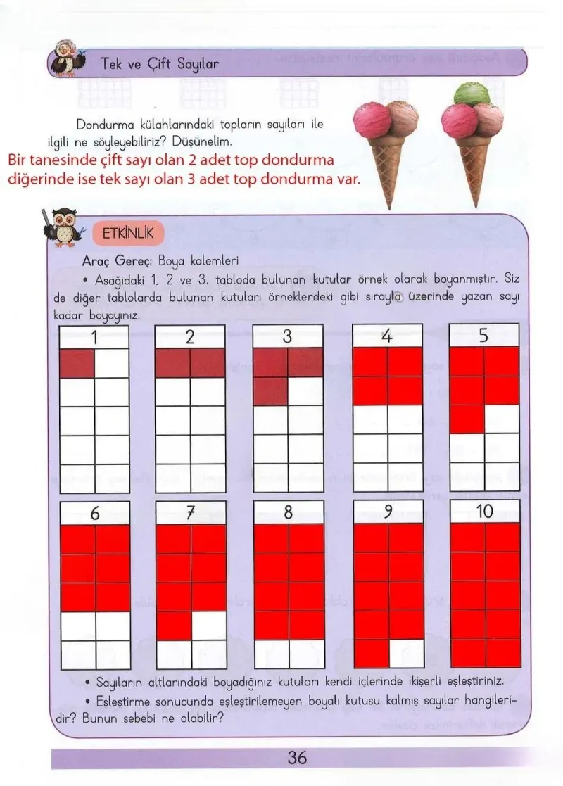 3. Sınıf Matematik Ders Kitabı Cevapları Meb Yayınları Sayfa 36 Çözüm Görseli