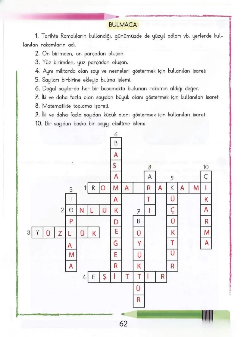 3. Sınıf Matematik Ders Kitabı Cevapları Meb Yayınları Sayfa 62 Çözüm Görseli