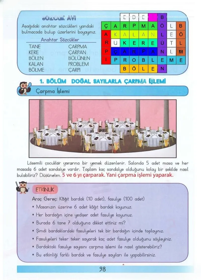 3. Sınıf Matematik Ders Kitabı Cevapları Meb Yayınları Sayfa 98 Çözüm Görseli