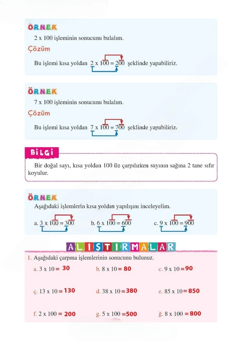 3. Sınıf Matematik Ders Kitabı Cevapları Tuna Matbacılık Yayınları Sayfa 106 Çözüm Görseli