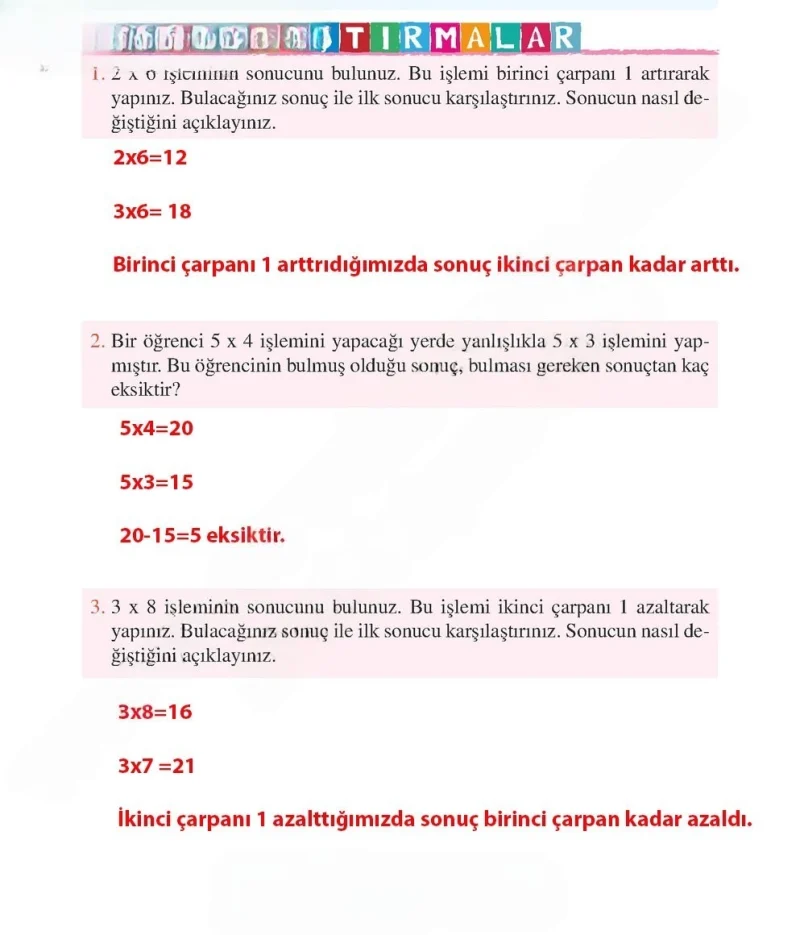 3. Sınıf Matematik Ders Kitabı Cevapları Tuna Matbacılık Yayınları Sayfa 109 Çözüm Görseli