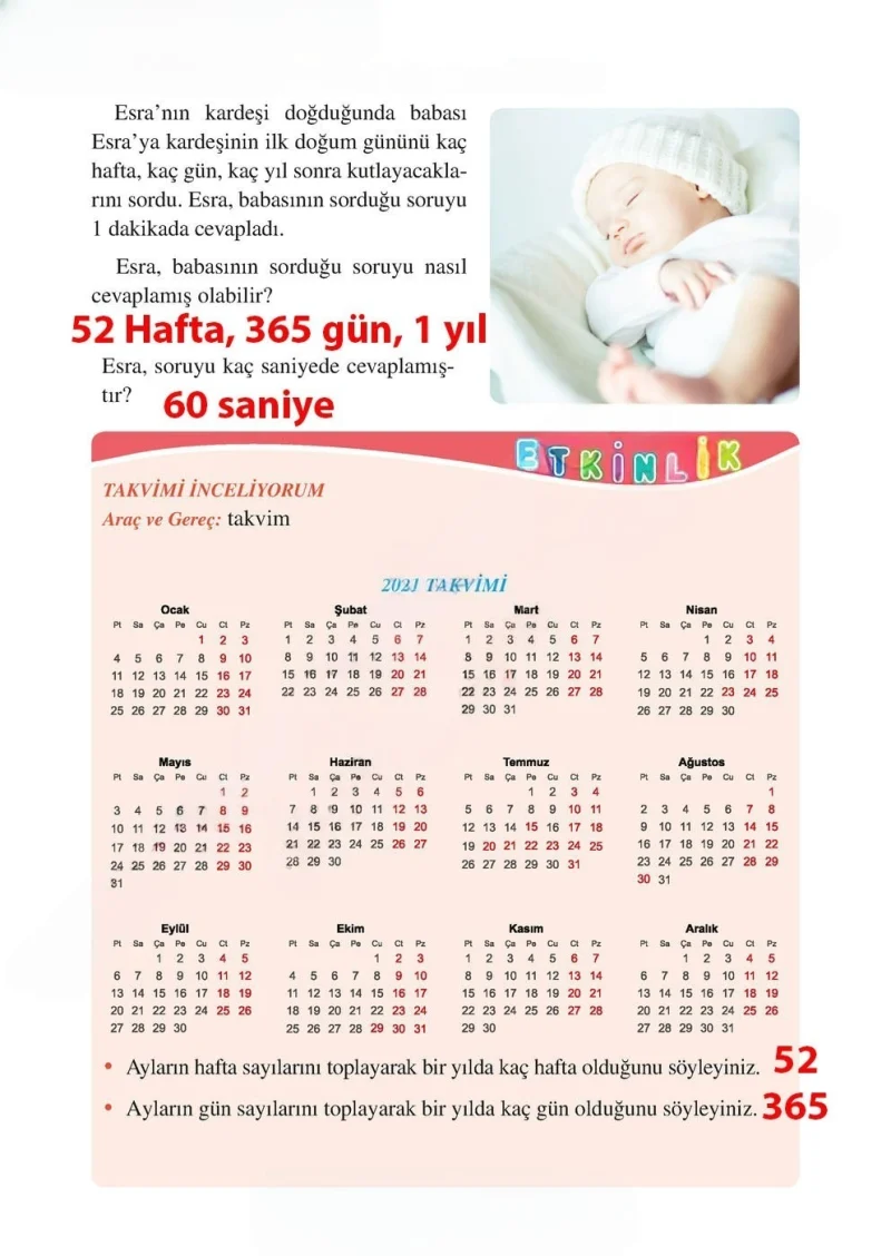 3. Sınıf Matematik Ders Kitabı Cevapları Tuna Matbacılık Yayınları Sayfa 151 Çözüm Görseli