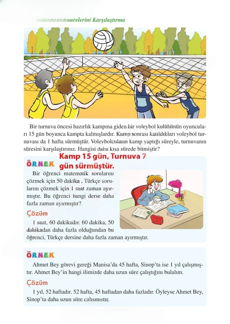 3. Sınıf Matematik Ders Kitabı Cevapları Tuna Matbacılık Yayınları Sayfa 155 Çözüm Görseli