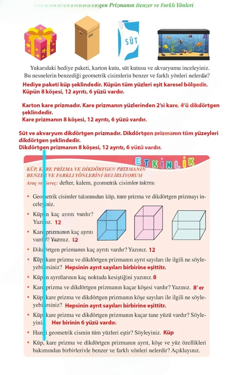 3. Sınıf Matematik Ders Kitabı Cevapları Tuna Matbacılık Yayınları Sayfa 184 Çözüm Görseli