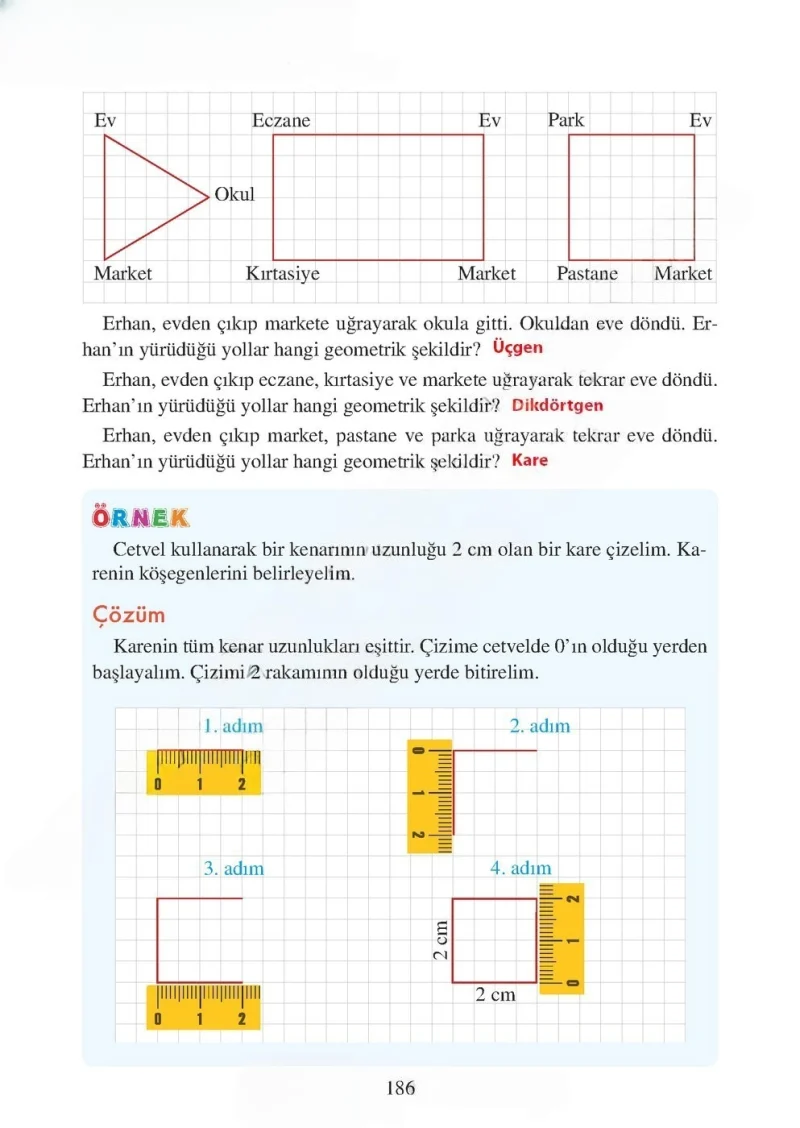 3. Sınıf Matematik Ders Kitabı Cevapları Tuna Matbacılık Yayınları Sayfa 186 Çözüm Görseli
