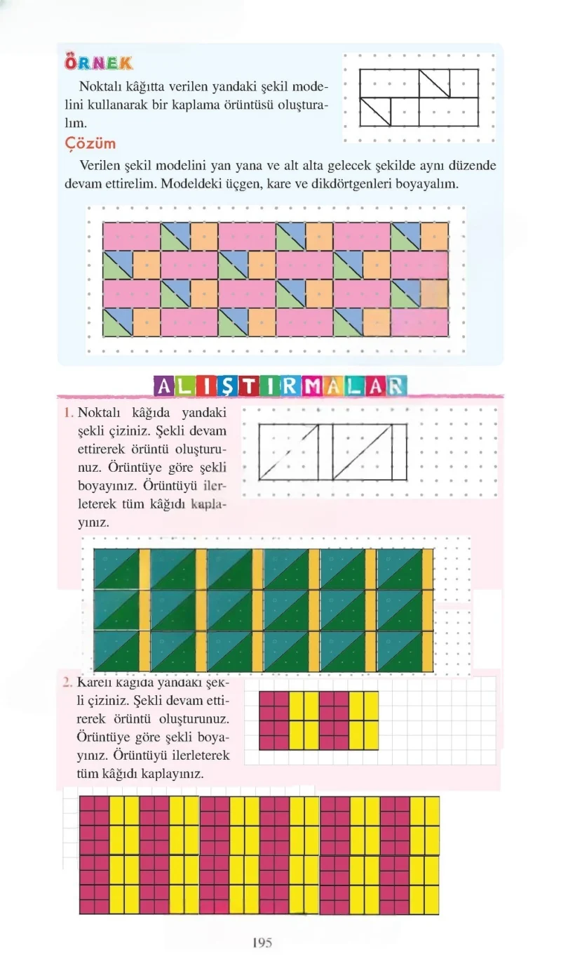 3. Sınıf Matematik Ders Kitabı Cevapları Tuna Matbacılık Yayınları Sayfa 195 Çözüm Görseli