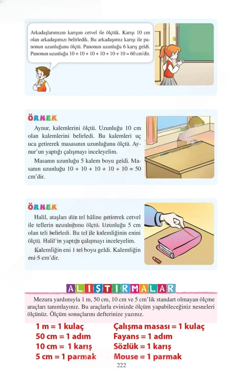 3. Sınıf Matematik Ders Kitabı Cevapları Tuna Matbacılık Yayınları Sayfa 222 Çözüm Görseli