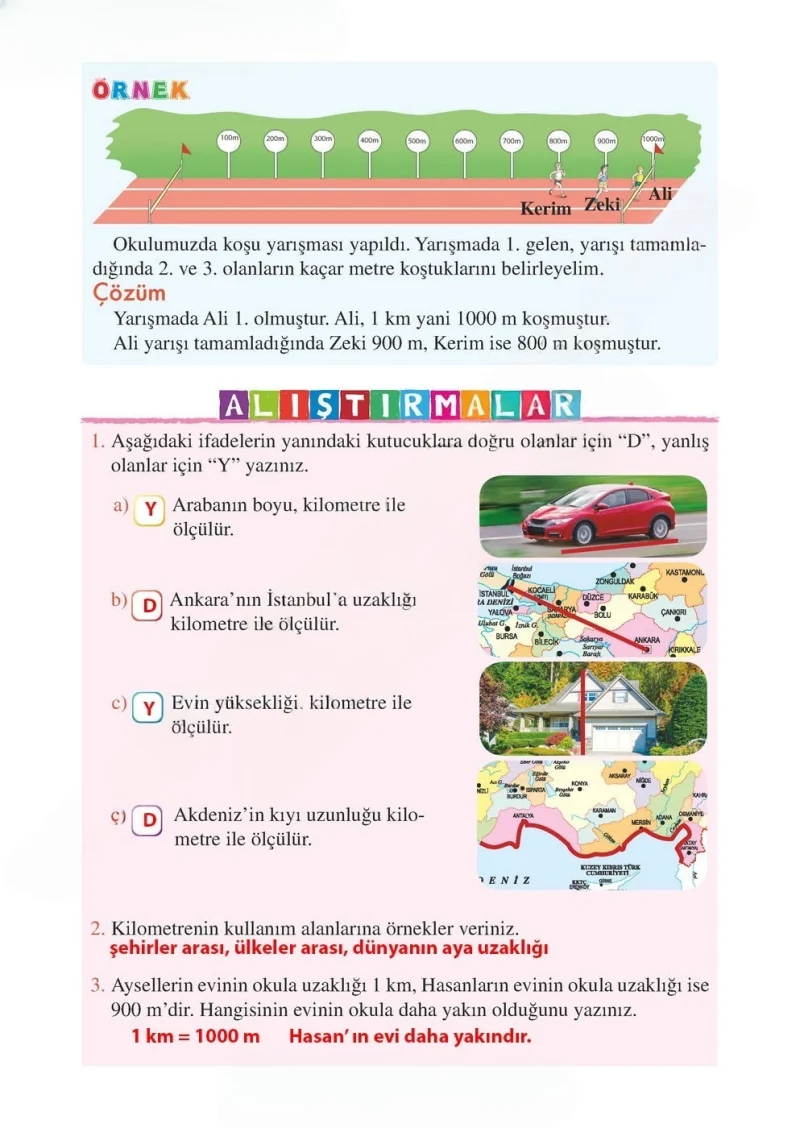 3. Sınıf Matematik Ders Kitabı Cevapları Tuna Matbacılık Yayınları Sayfa 229 Çözüm Görseli