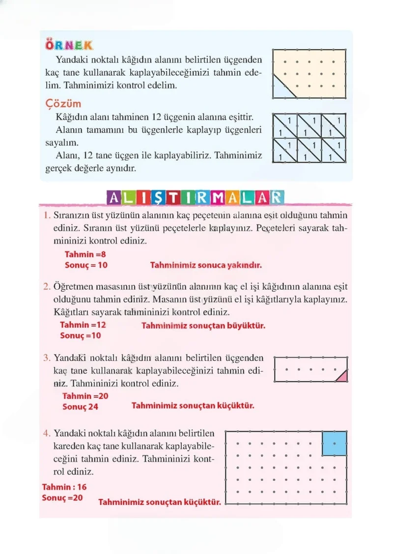 3. Sınıf Matematik Ders Kitabı Cevapları Tuna Matbacılık Yayınları Sayfa 250 Çözüm Görseli