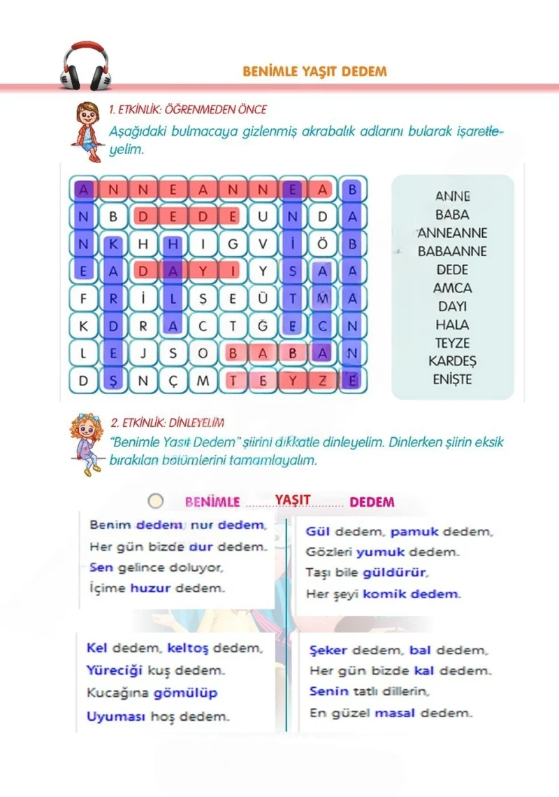 3. Sınıf Türkçe Ders Kitabı Cevapları Gizem Yayınları Sayfa 110 Çözüm Görseli