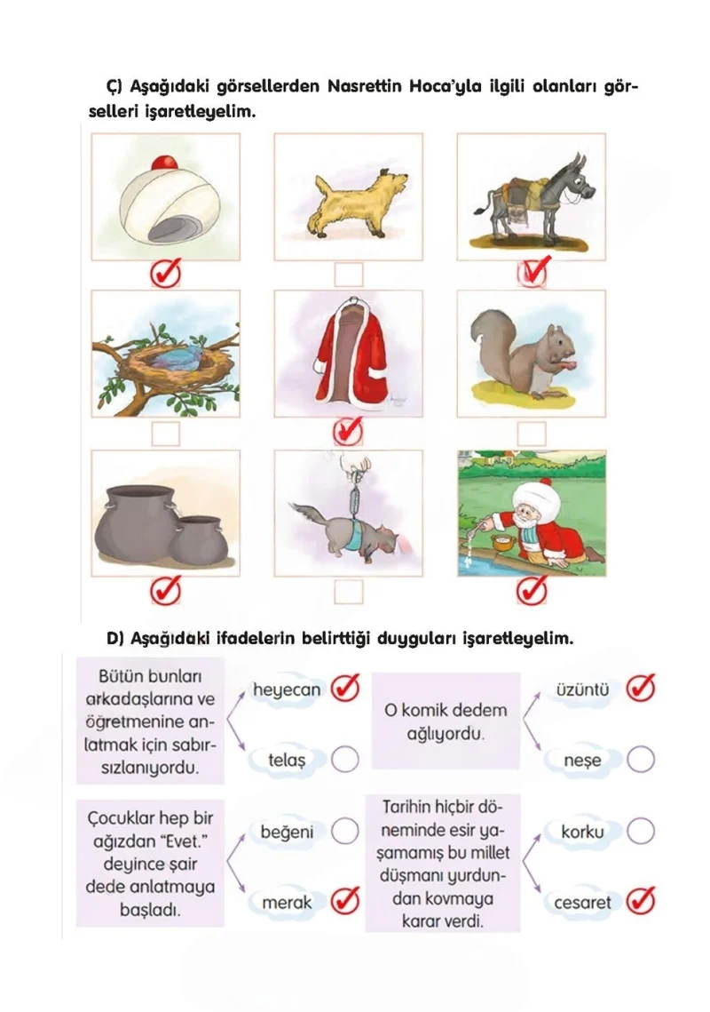 3. Sınıf Türkçe Ders Kitabı Cevapları Gizem Yayınları Sayfa 116 Çözüm Görseli