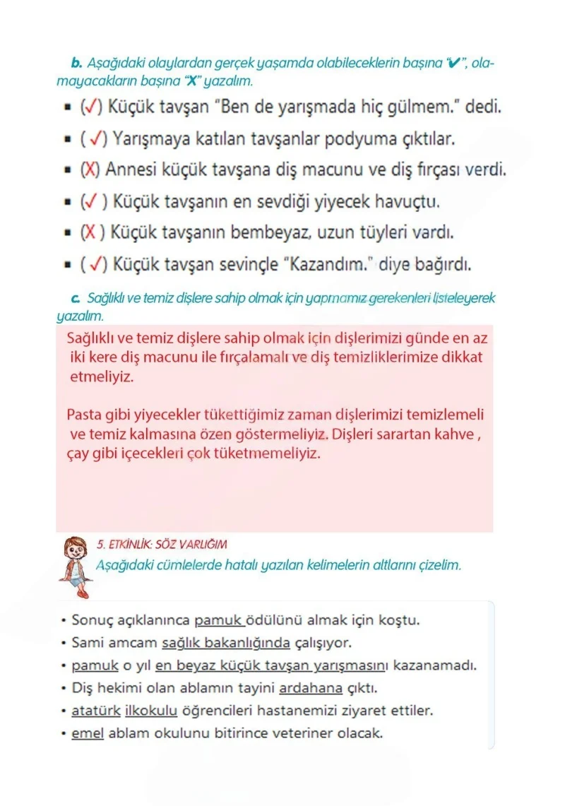 3. Sınıf Türkçe Ders Kitabı Cevapları Gizem Yayınları Sayfa 173 Çözüm Görseli
