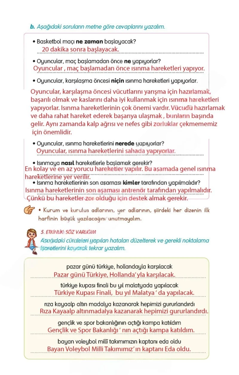 3. Sınıf Türkçe Ders Kitabı Cevapları Gizem Yayınları Sayfa 179 Çözüm Görseli