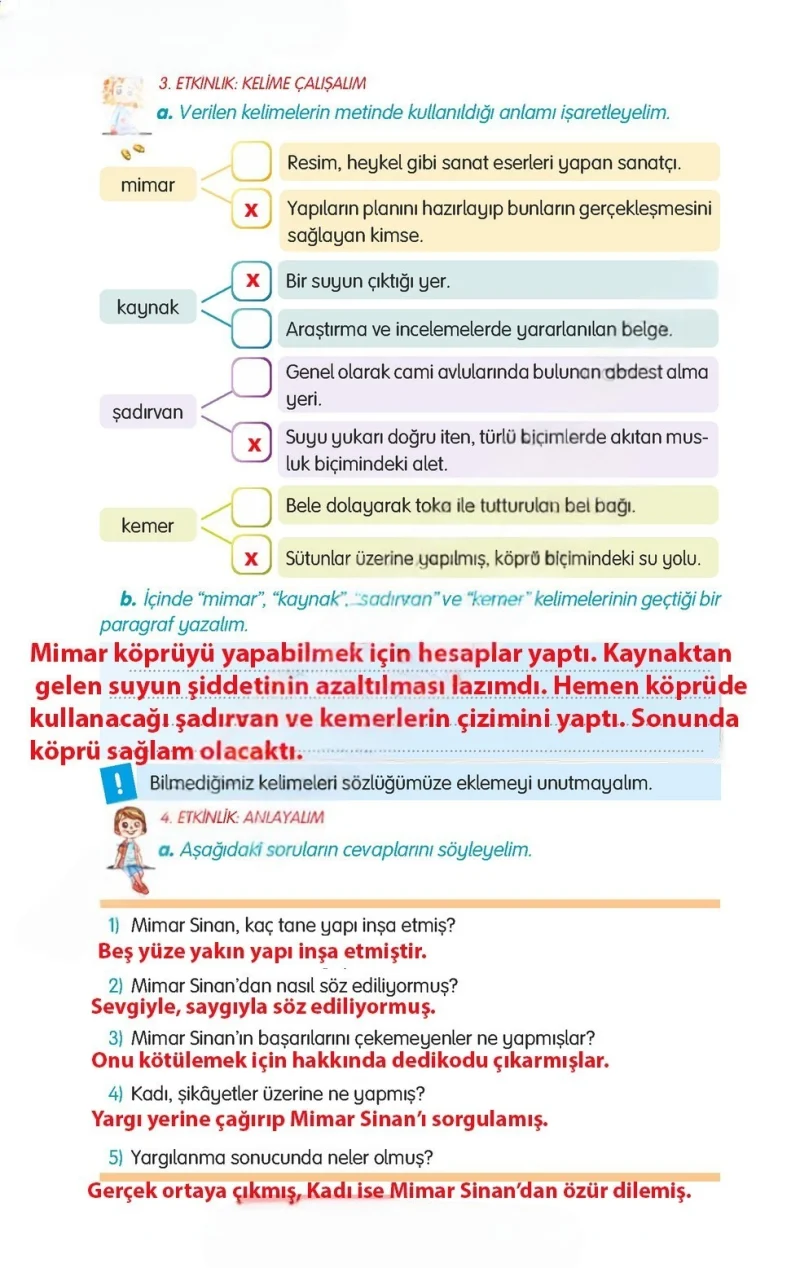 3. Sınıf Türkçe Ders Kitabı Cevapları Gizem Yayınları Sayfa 28 Çözüm Görseli