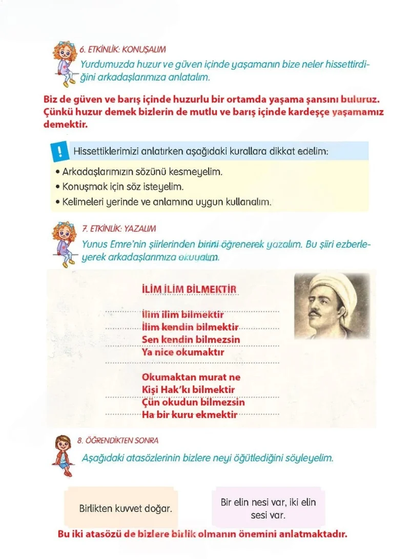 3. Sınıf Türkçe Ders Kitabı Cevapları Gizem Yayınları Sayfa 36 Çözüm Görseli