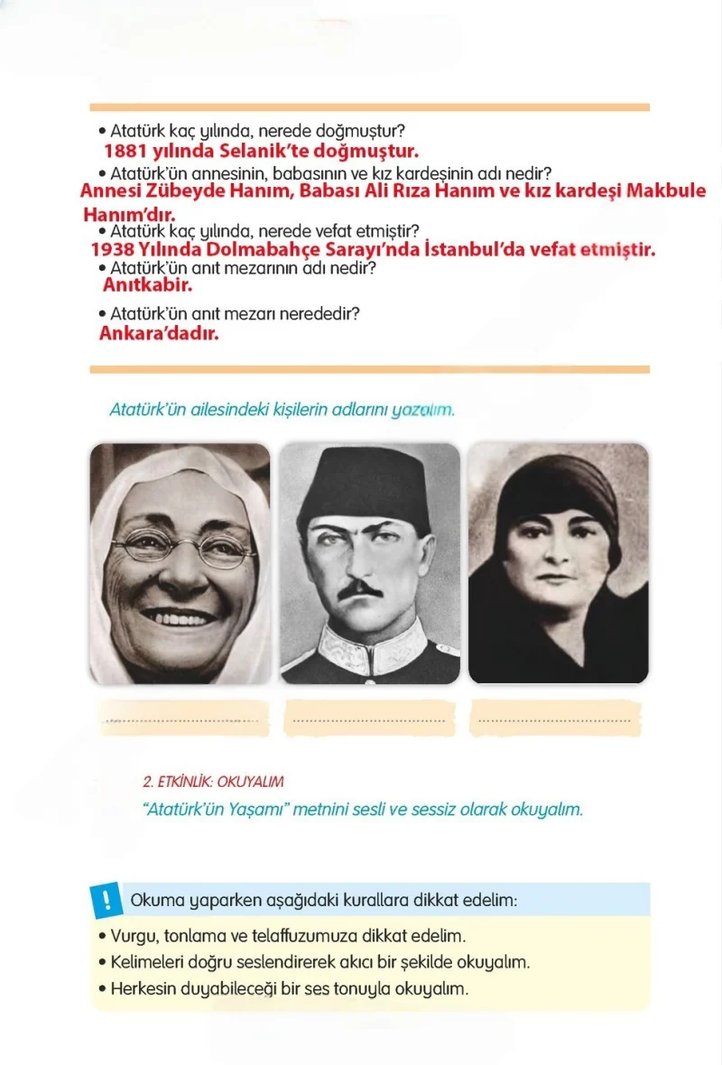3. Sınıf Türkçe Ders Kitabı Cevapları Gizem Yayınları Sayfa 42 Çözüm Görseli