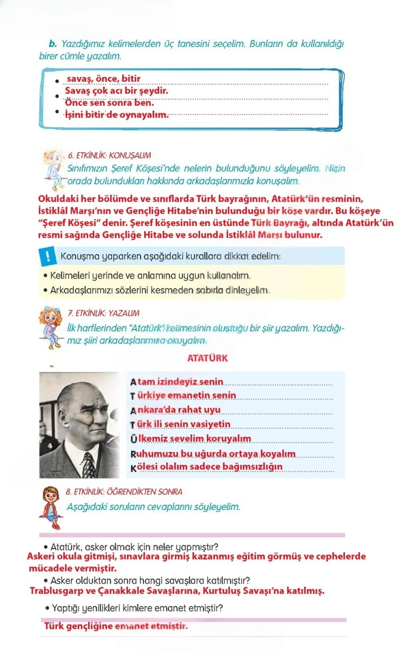 3. Sınıf Türkçe Ders Kitabı Cevapları Gizem Yayınları Sayfa 47 Çözüm Görseli