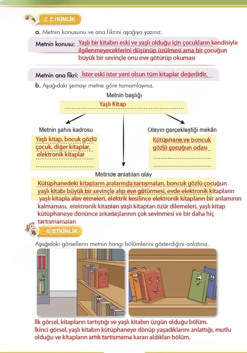 3. Sınıf Türkçe Ders Kitabı Cevapları İlke Yayınları Sayfa 103 Çözüm Görseli