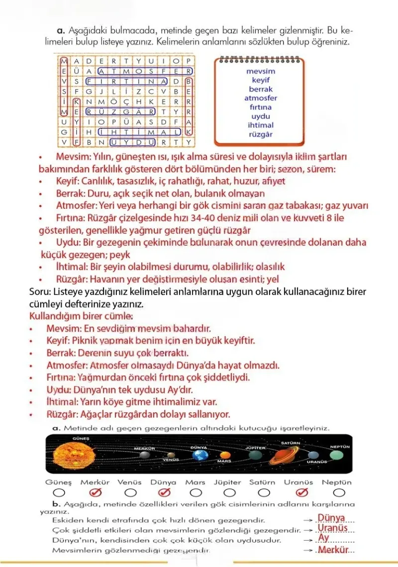 3. Sınıf Türkçe Ders Kitabı Cevapları İlke Yayınları Sayfa 110 Çözüm Görseli