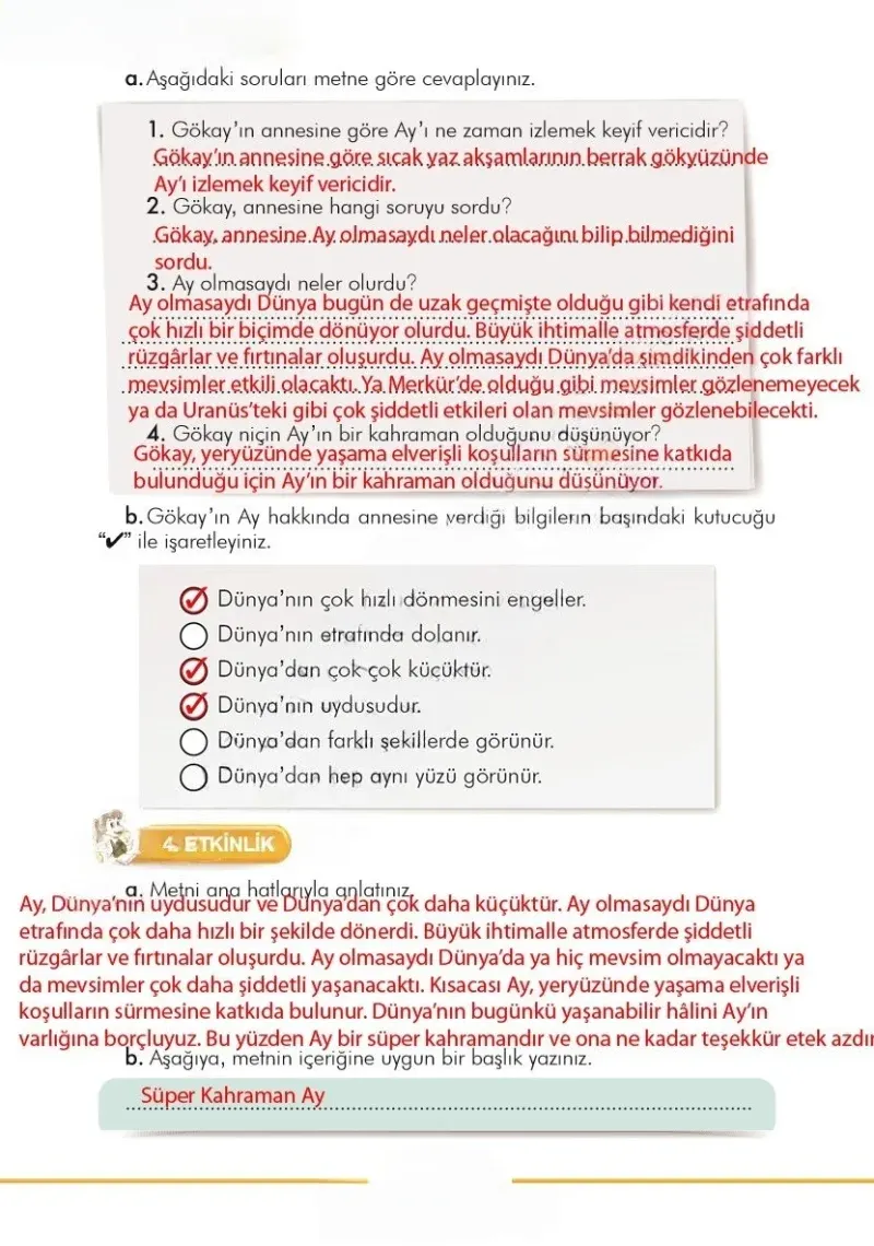 3. Sınıf Türkçe Ders Kitabı Cevapları İlke Yayınları Sayfa 111 Çözüm Görseli