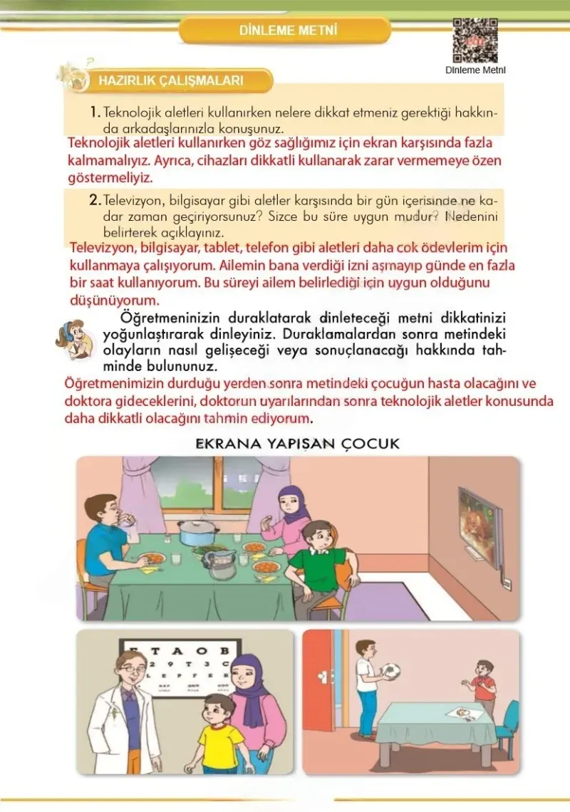 3. Sınıf Türkçe Ders Kitabı Cevapları İlke Yayınları Sayfa 116 Çözüm Görseli