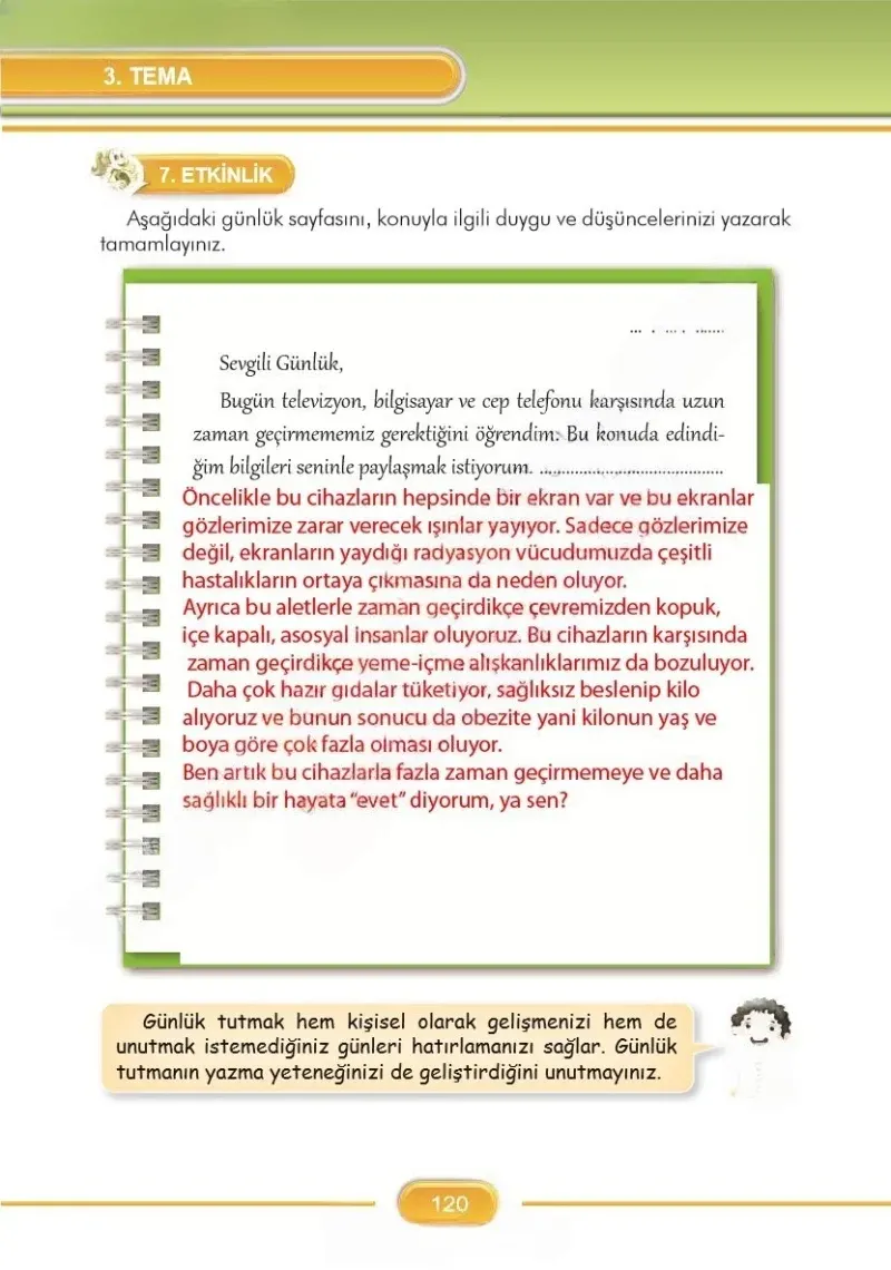 3. Sınıf Türkçe Ders Kitabı Cevapları İlke Yayınları Sayfa 120 Çözüm Görseli