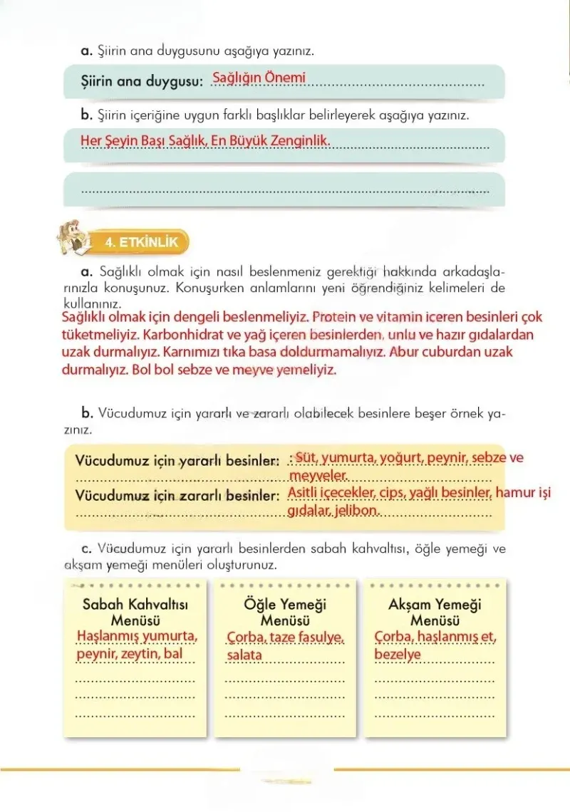 3. Sınıf Türkçe Ders Kitabı Cevapları İlke Yayınları Sayfa 130 Çözüm Görseli