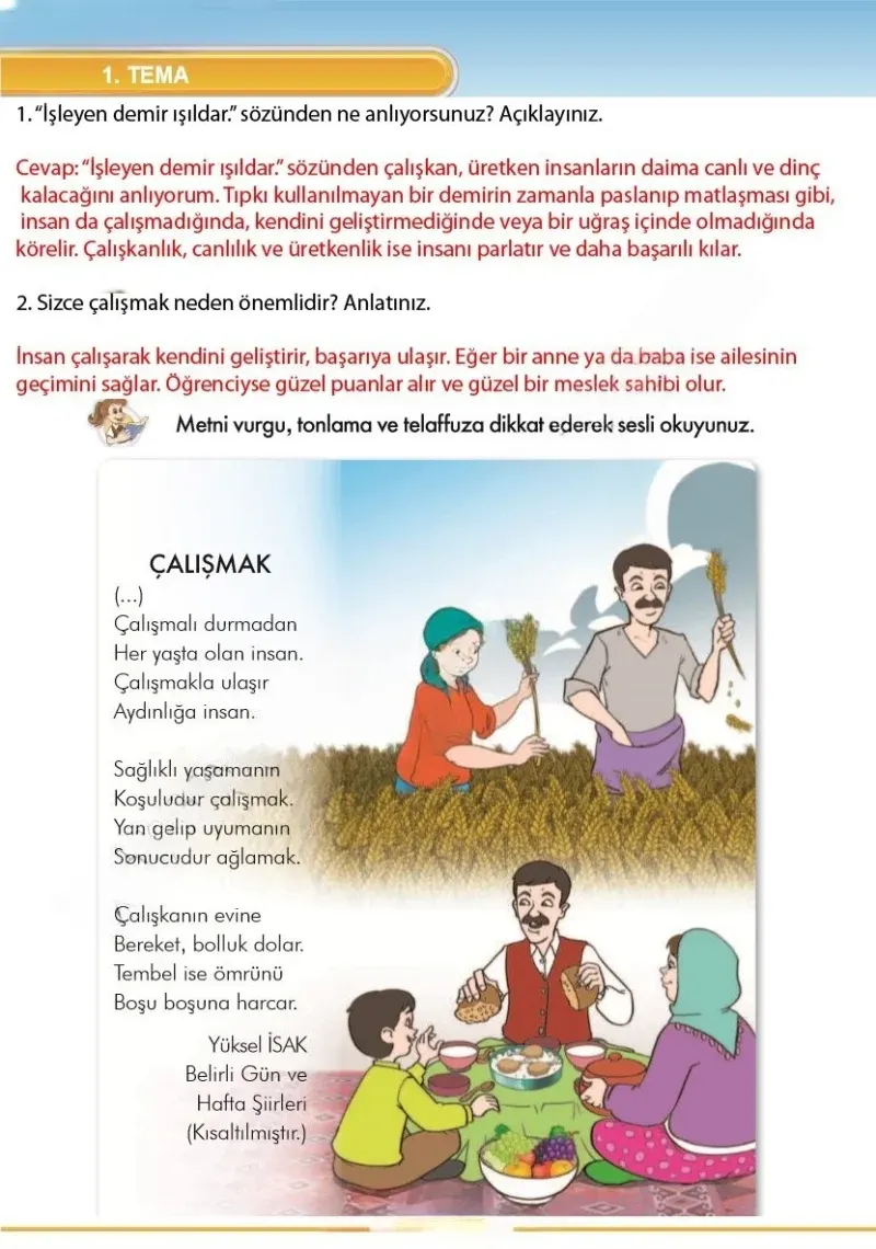 3. Sınıf Türkçe Ders Kitabı Cevapları İlke Yayınları Sayfa 14 Çözüm Görseli