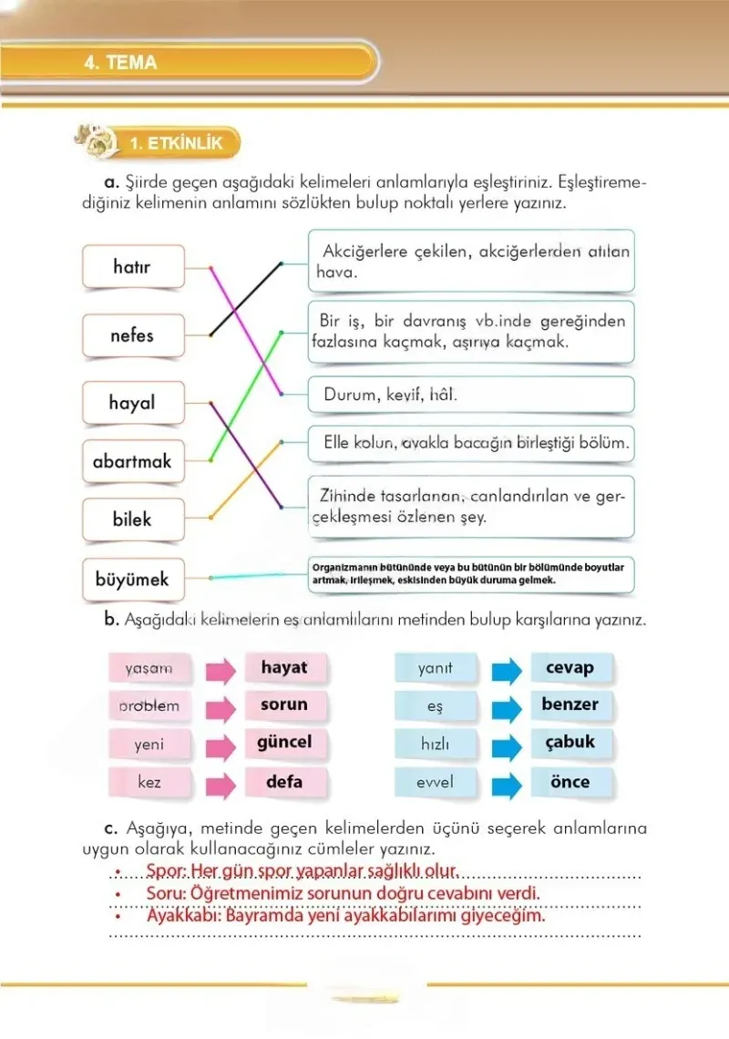 3. Sınıf Türkçe Ders Kitabı Cevapları İlke Yayınları Sayfa 144 Çözüm Görseli