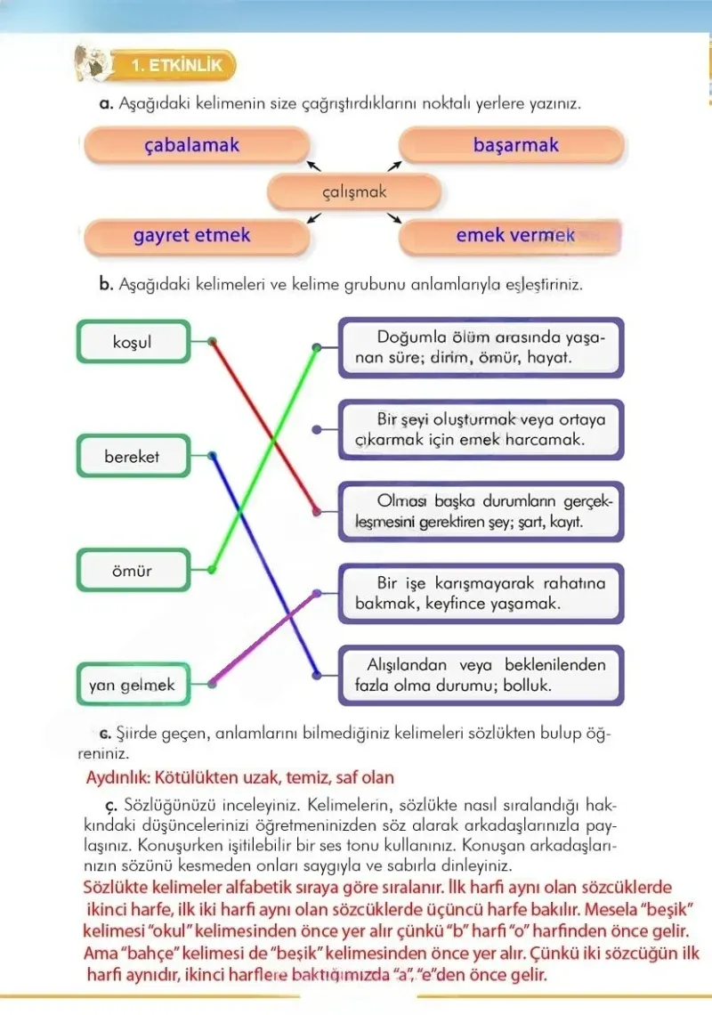 3. Sınıf Türkçe Ders Kitabı Cevapları İlke Yayınları Sayfa 15 Çözüm Görseli