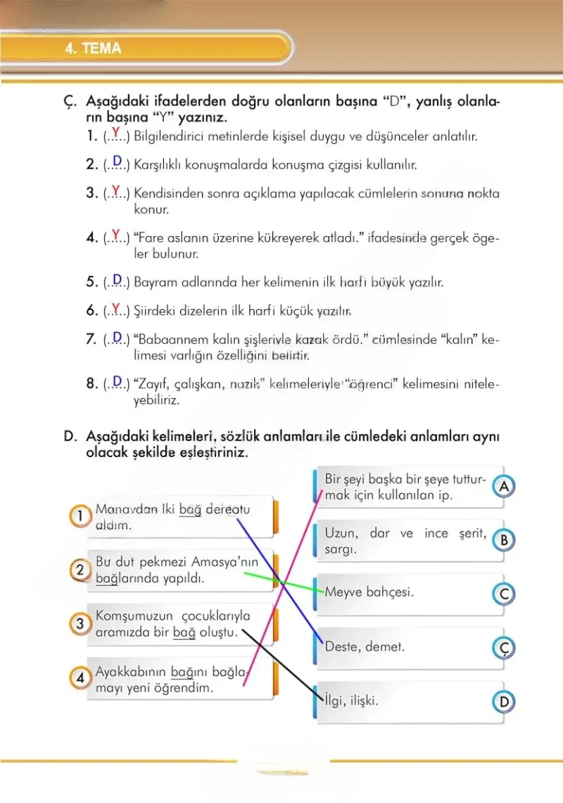 3. Sınıf Türkçe Ders Kitabı Cevapları İlke Yayınları Sayfa 160 Çözüm Görseli