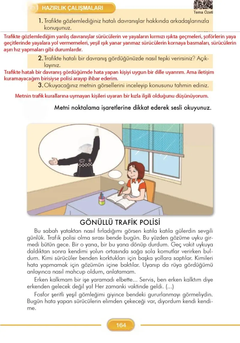 3. Sınıf Türkçe Ders Kitabı Cevapları İlke Yayınları Sayfa 164 Çözüm Görseli