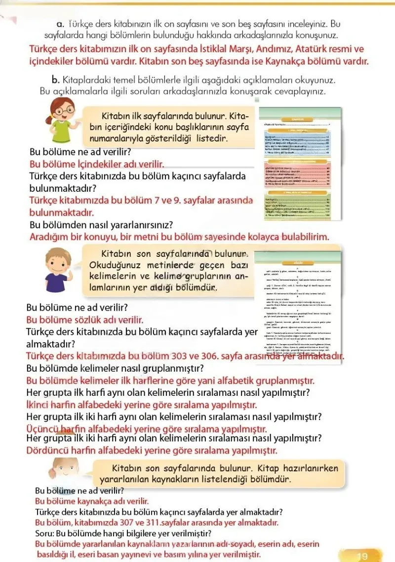 3. Sınıf Türkçe Ders Kitabı Cevapları İlke Yayınları Sayfa 19 Çözüm Görseli