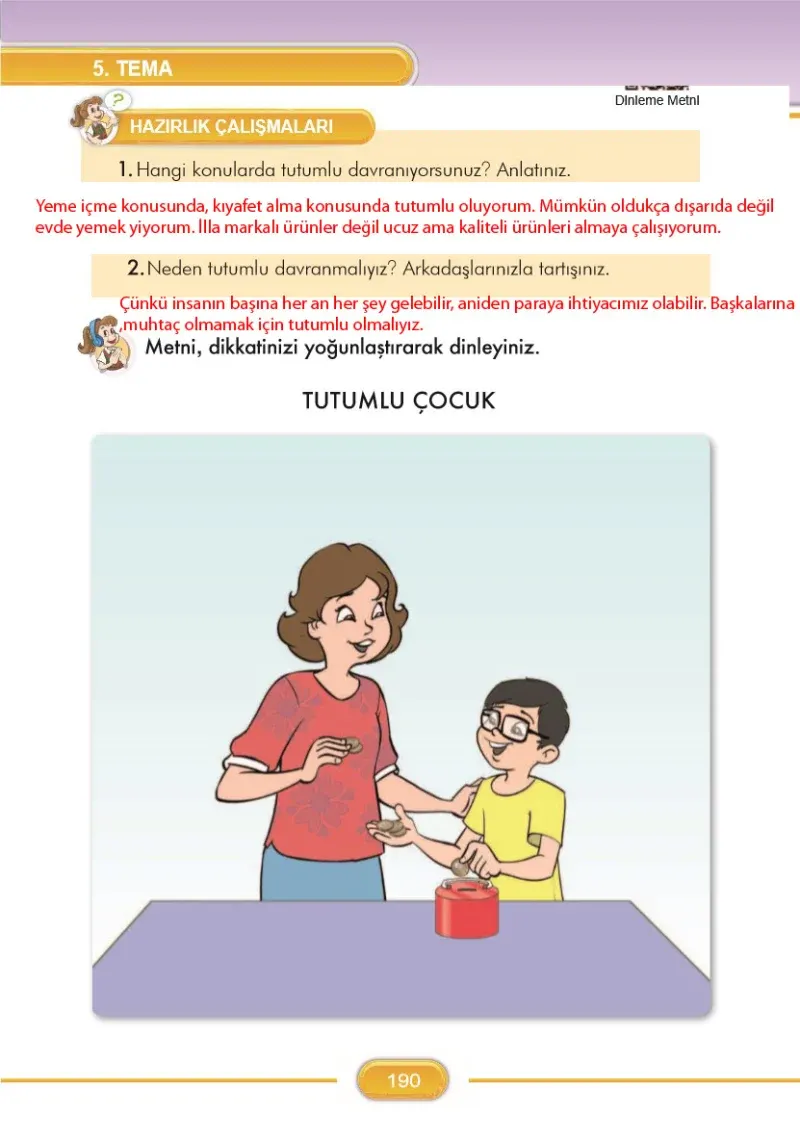 3. Sınıf Türkçe Ders Kitabı Cevapları İlke Yayınları Sayfa 190 Çözüm Görseli
