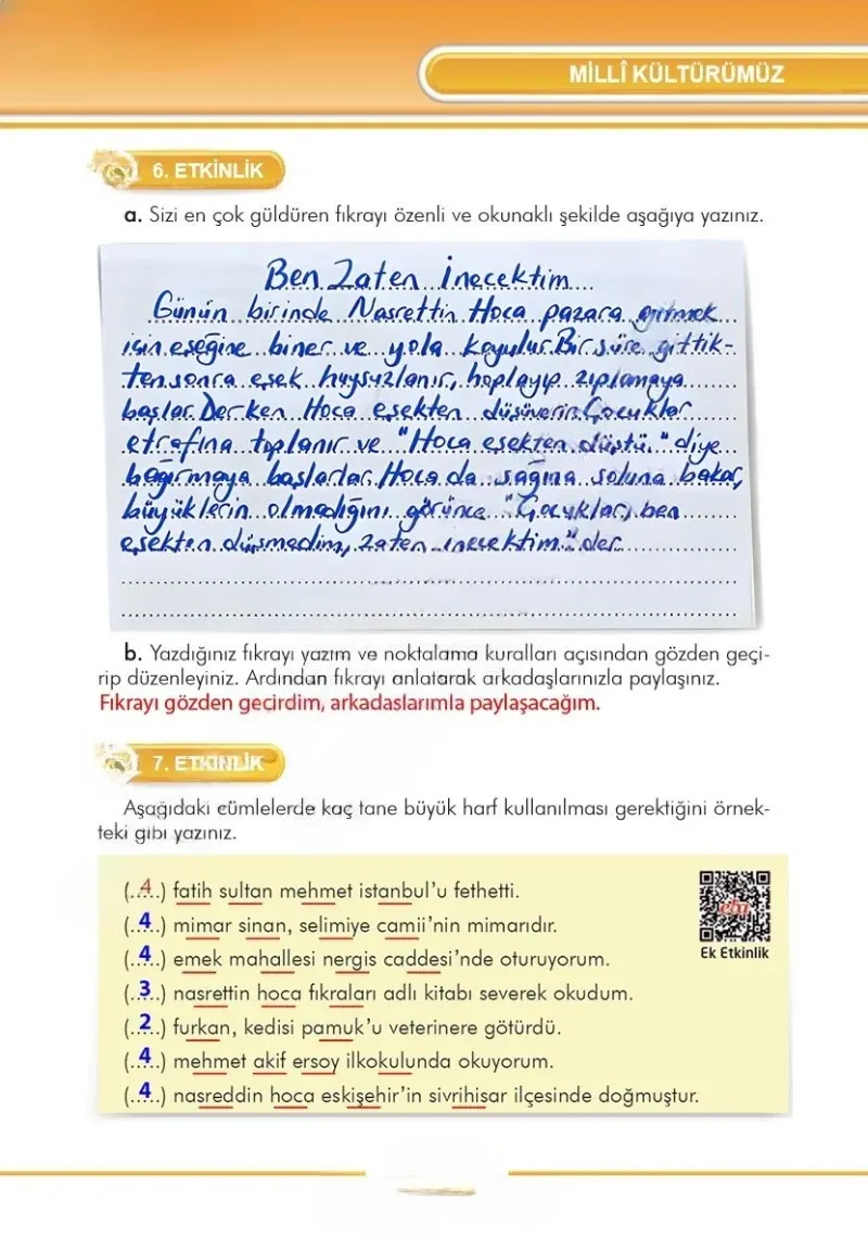 3. Sınıf Türkçe Ders Kitabı Cevapları İlke Yayınları Sayfa 209 Çözüm Görseli