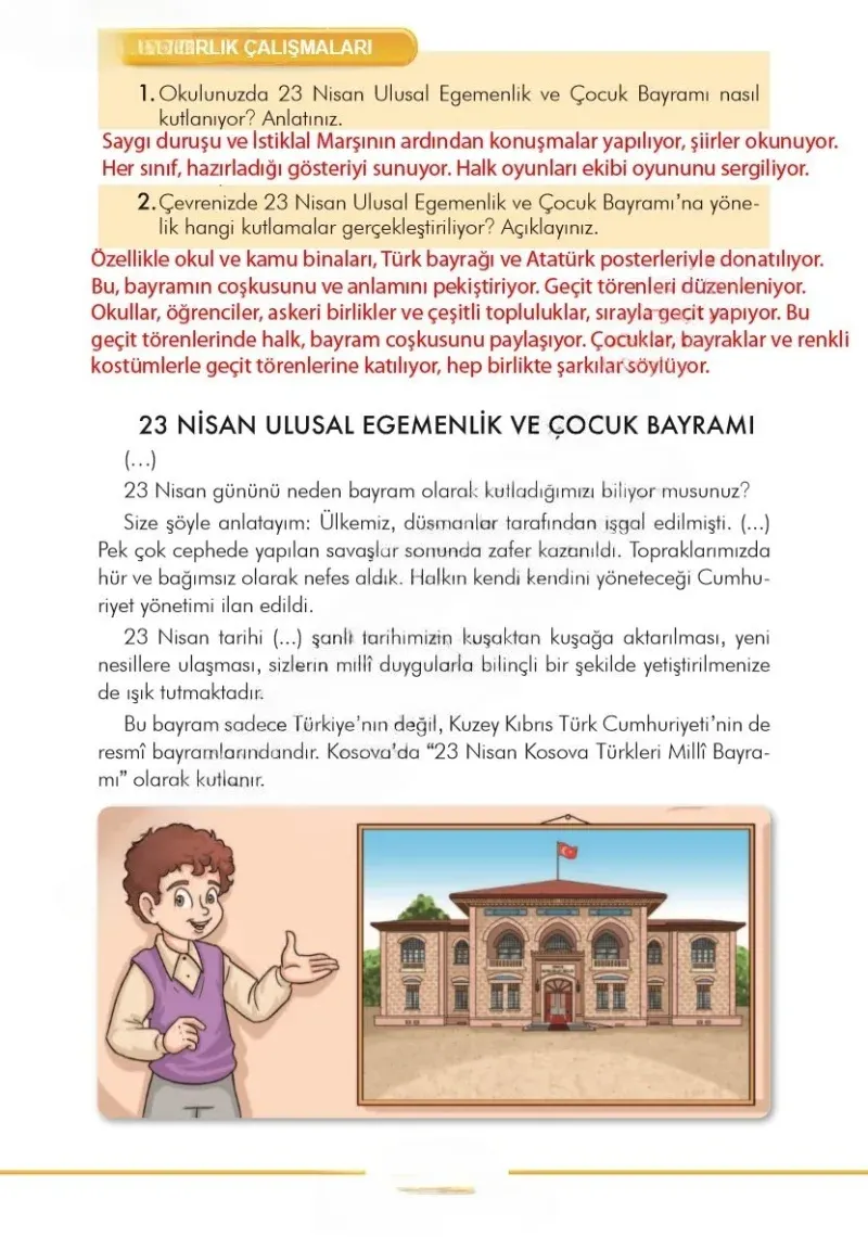 3. Sınıf Türkçe Ders Kitabı Cevapları İlke Yayınları Sayfa 219 Çözüm Görseli